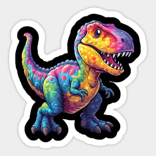 Rainbow Rex Sticker